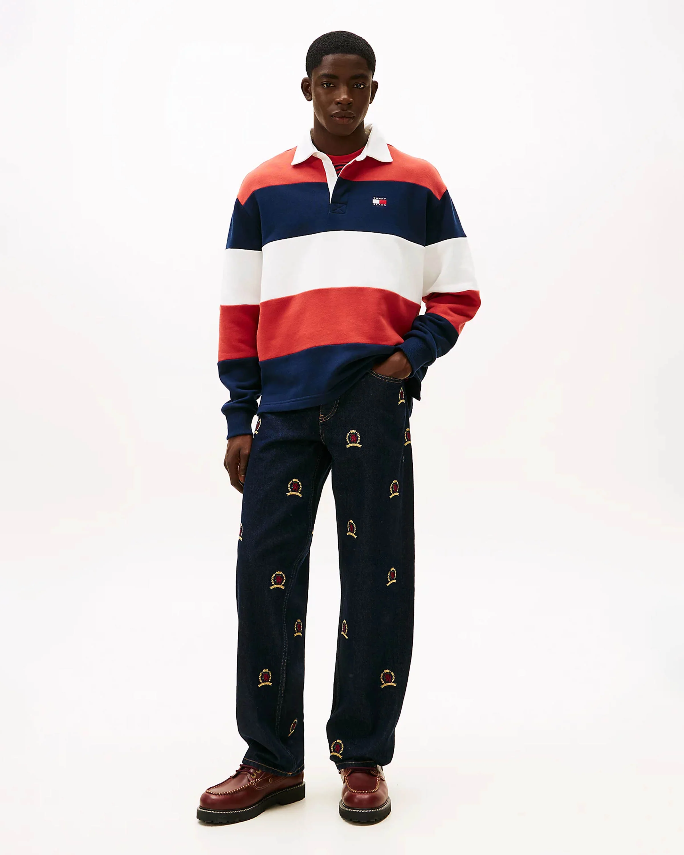 Badge Stripe Sweatshirt - Image 3