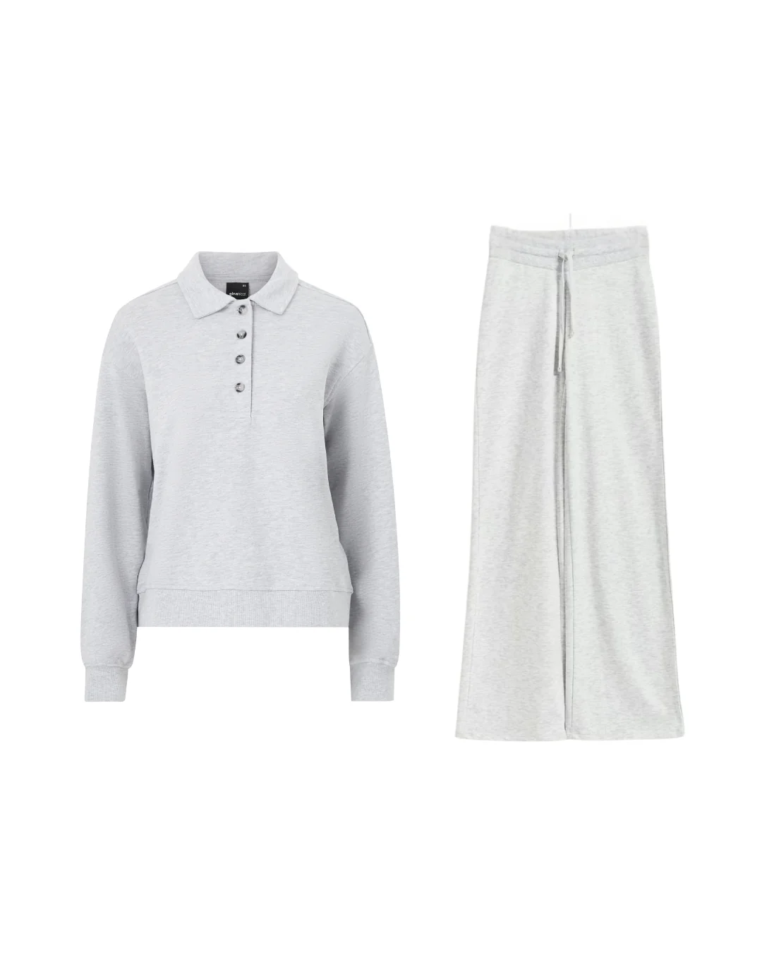 Collar Sweater + Wide Joggingbroek Set