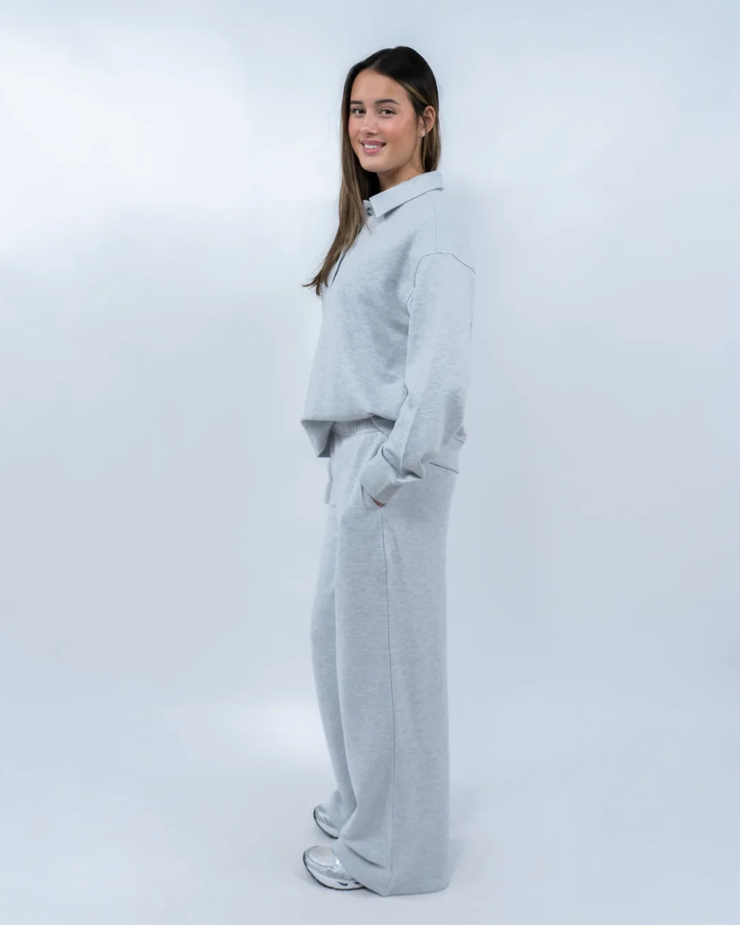 Collar Sweater + Wide Joggingbroek Set - Image 3