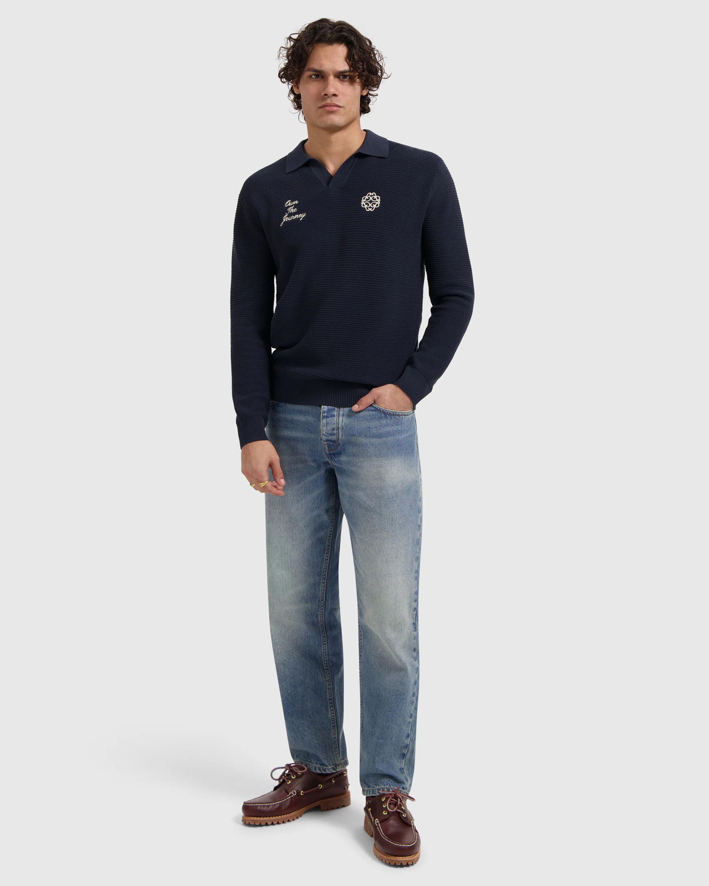 Embroidered Braided Polo - Image 2