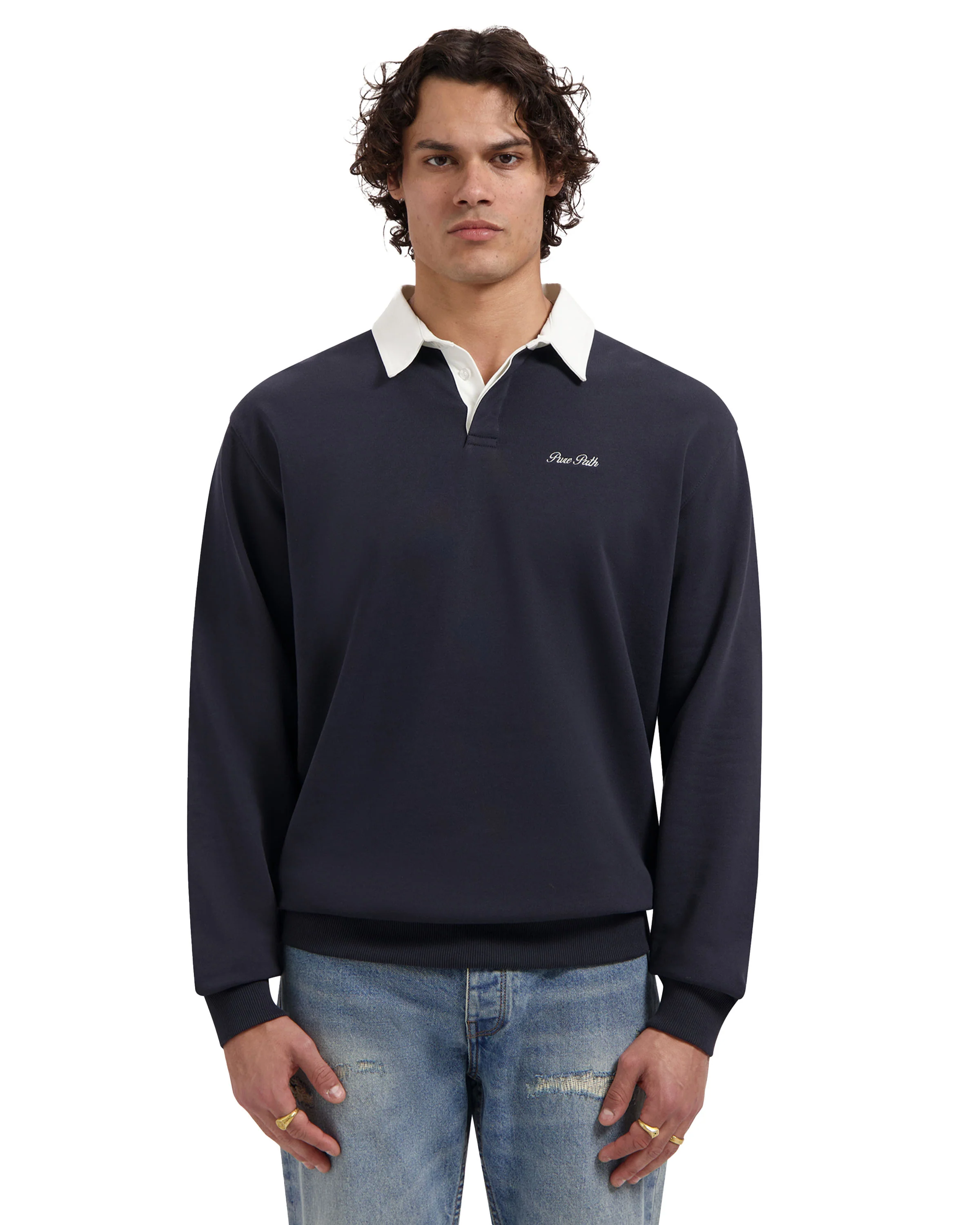 Embroidery Sweat Polo