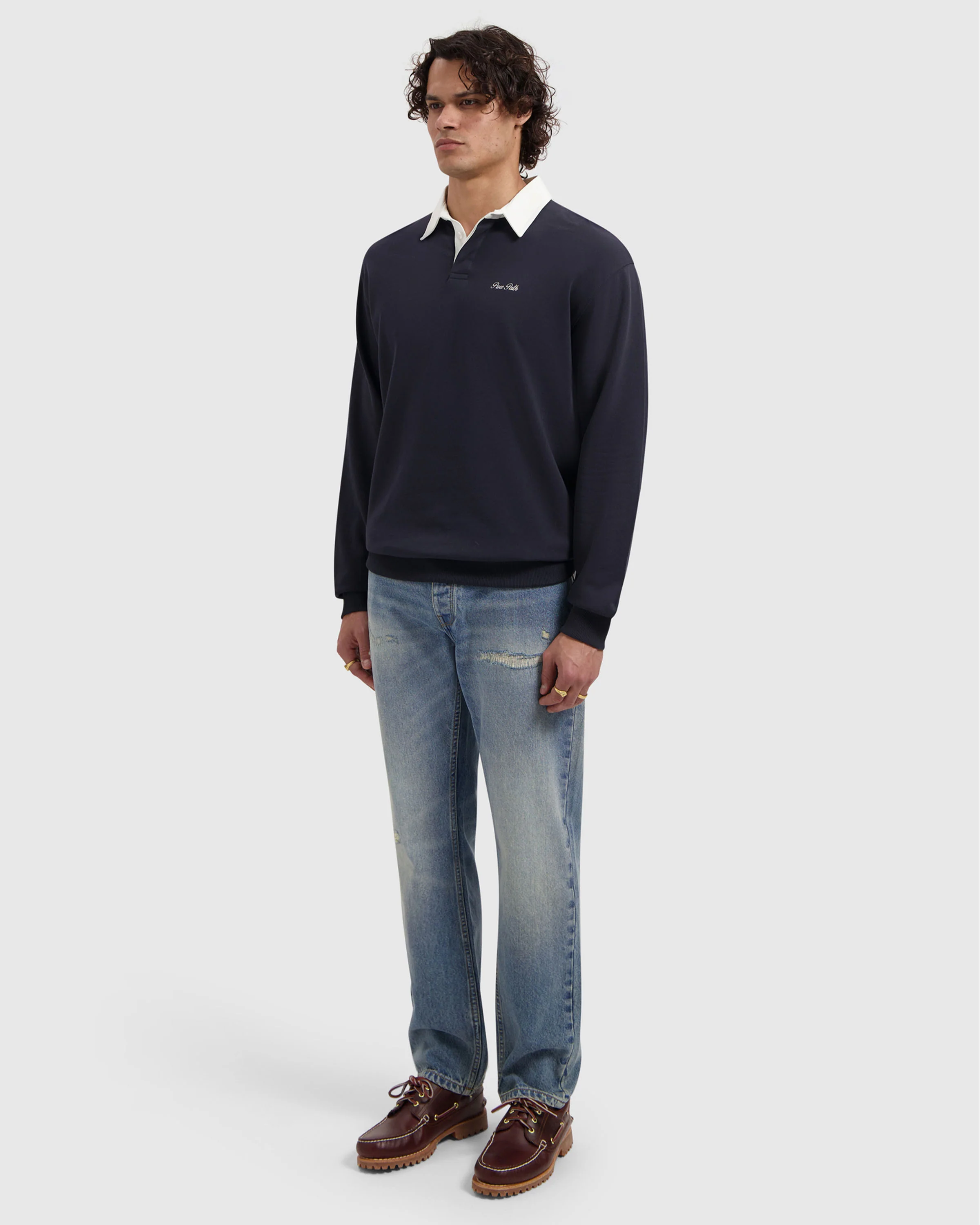 Embroidery Sweat Polo - Image 2