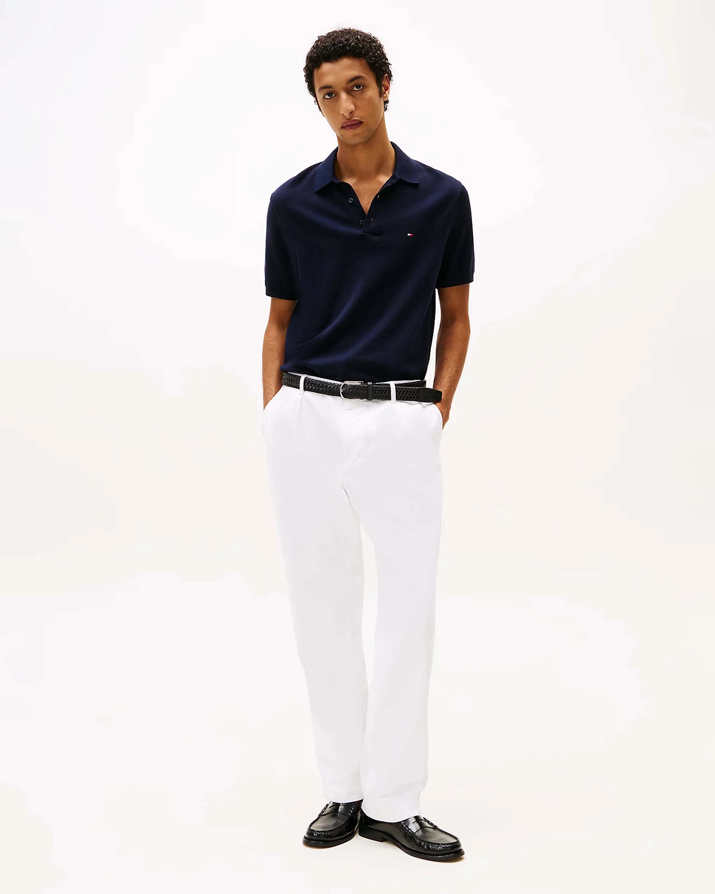 Essential Cotton Knitted Polo - Image 3