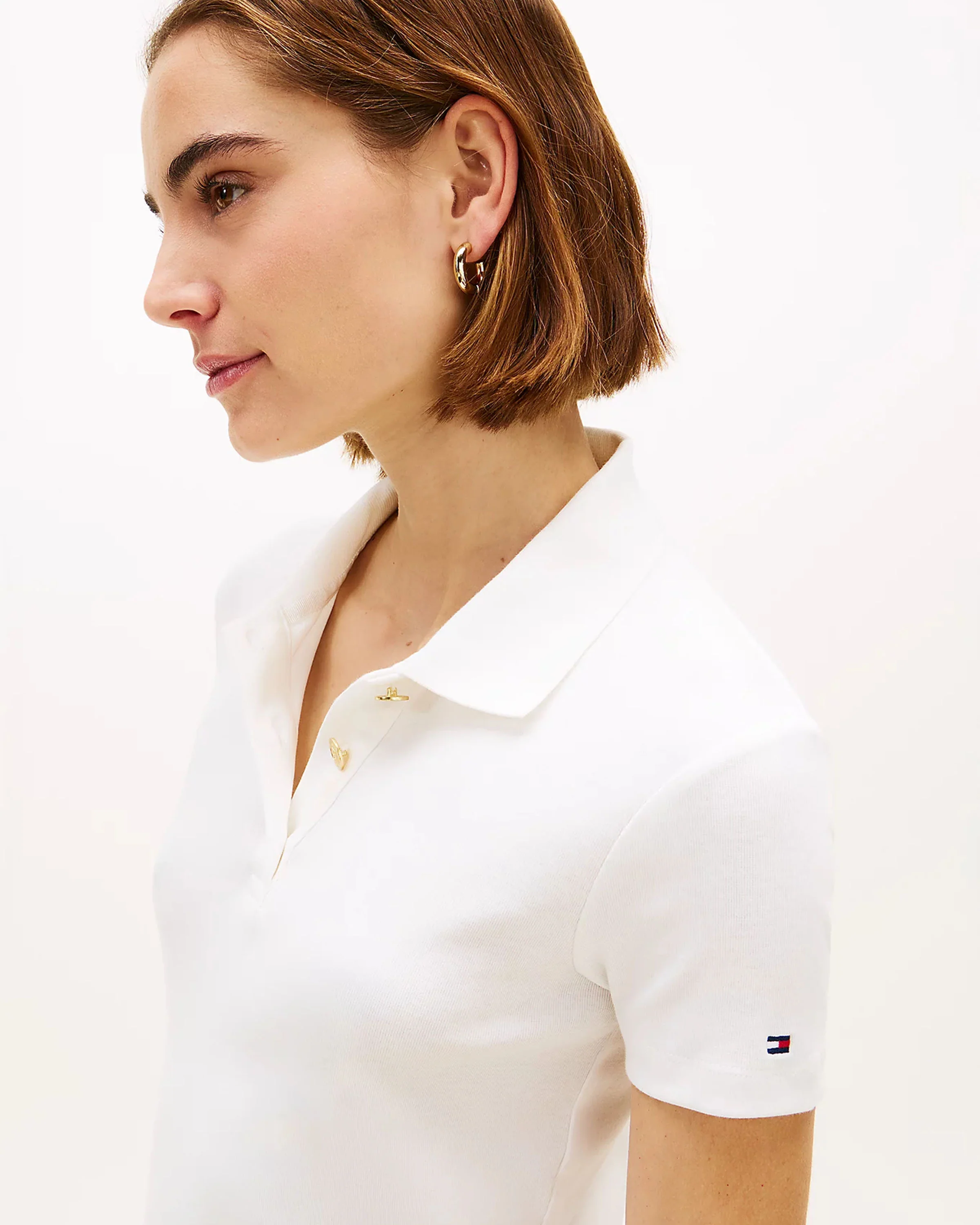 Gold Button Slim Polo - Image 2