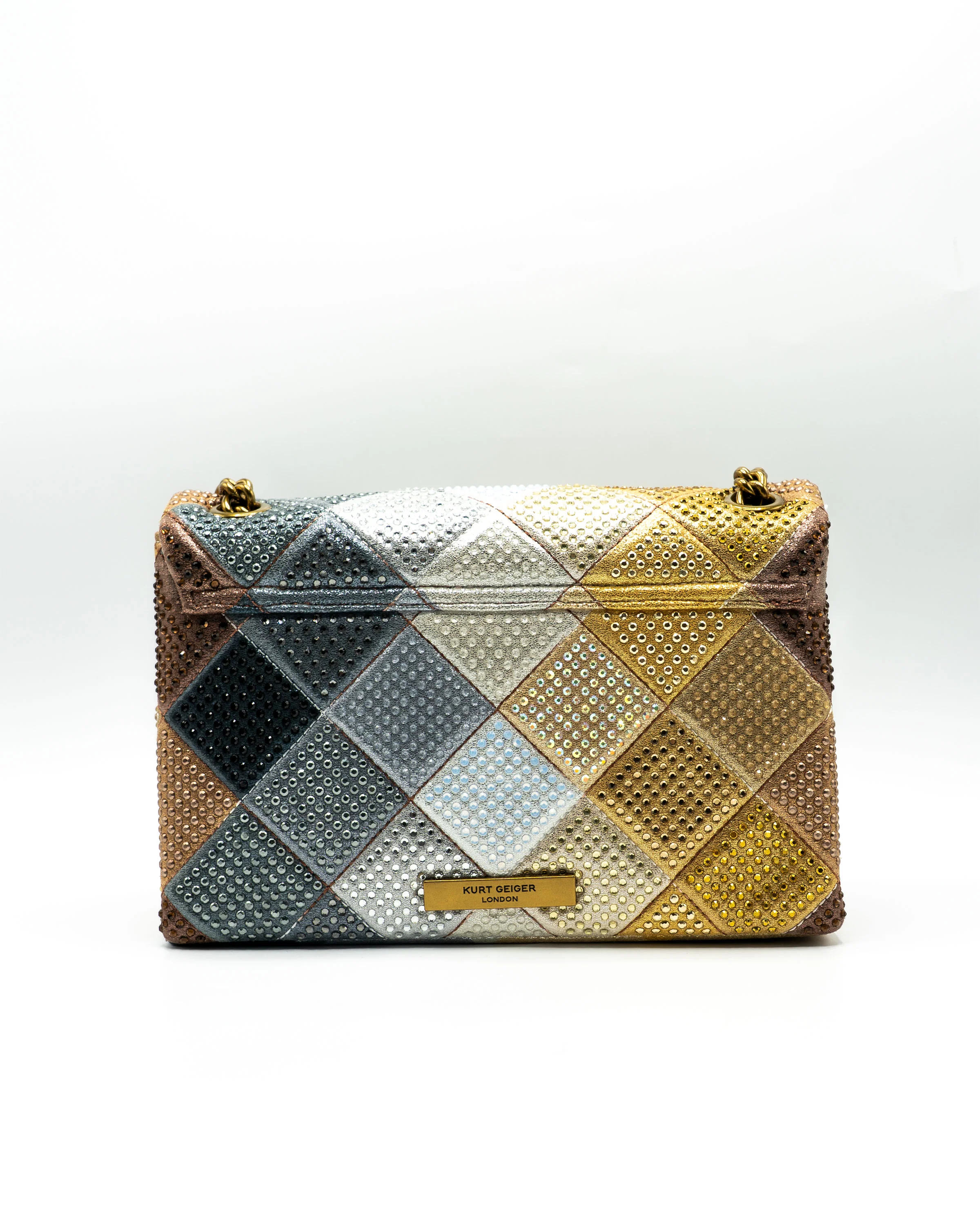 Medium Kensington Fabric Metal Schoudertas - Image 5
