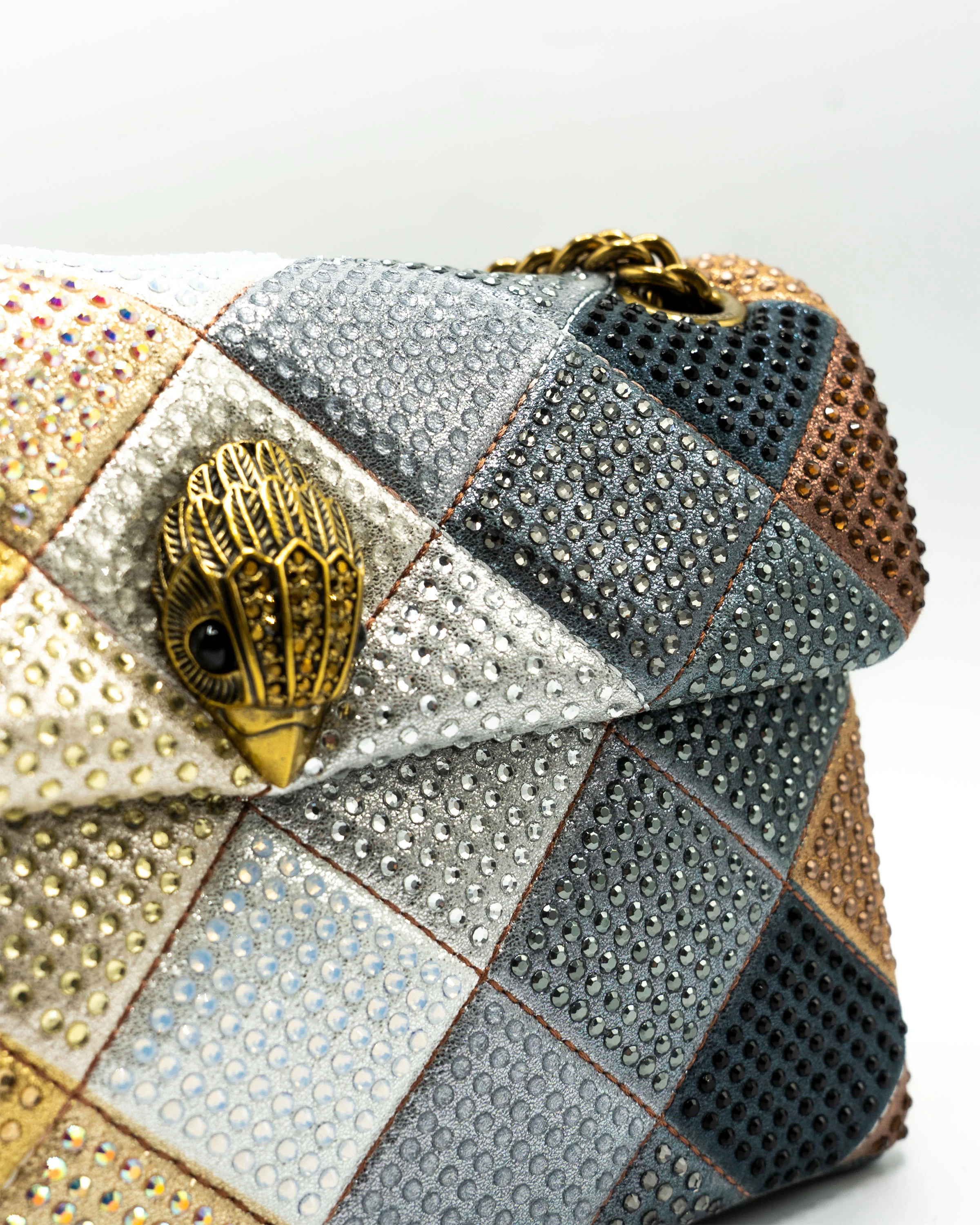 Medium Kensington Fabric Metal Schoudertas - Image 6