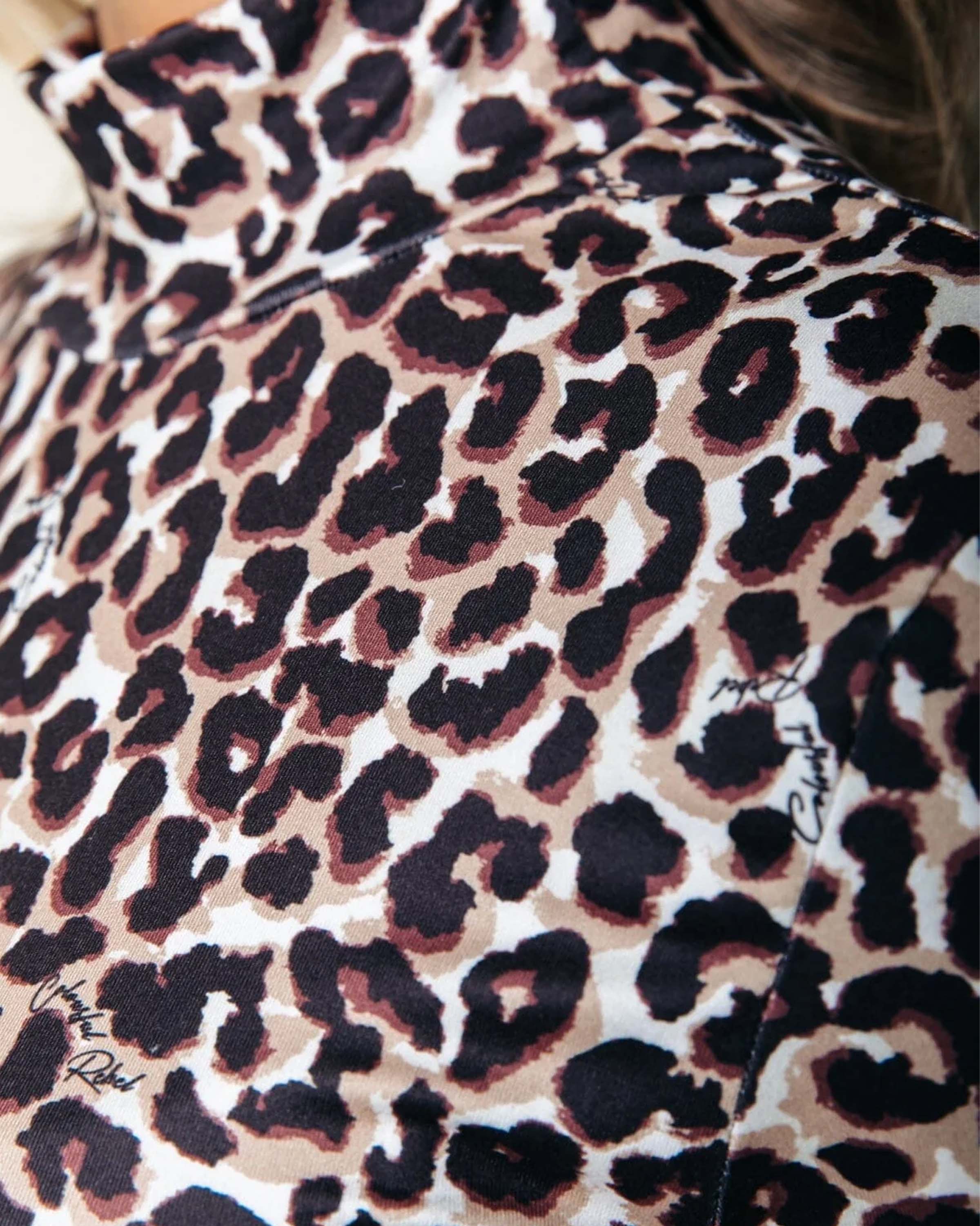 Neyo Leopard Peached Turtleneck Top - Image 4