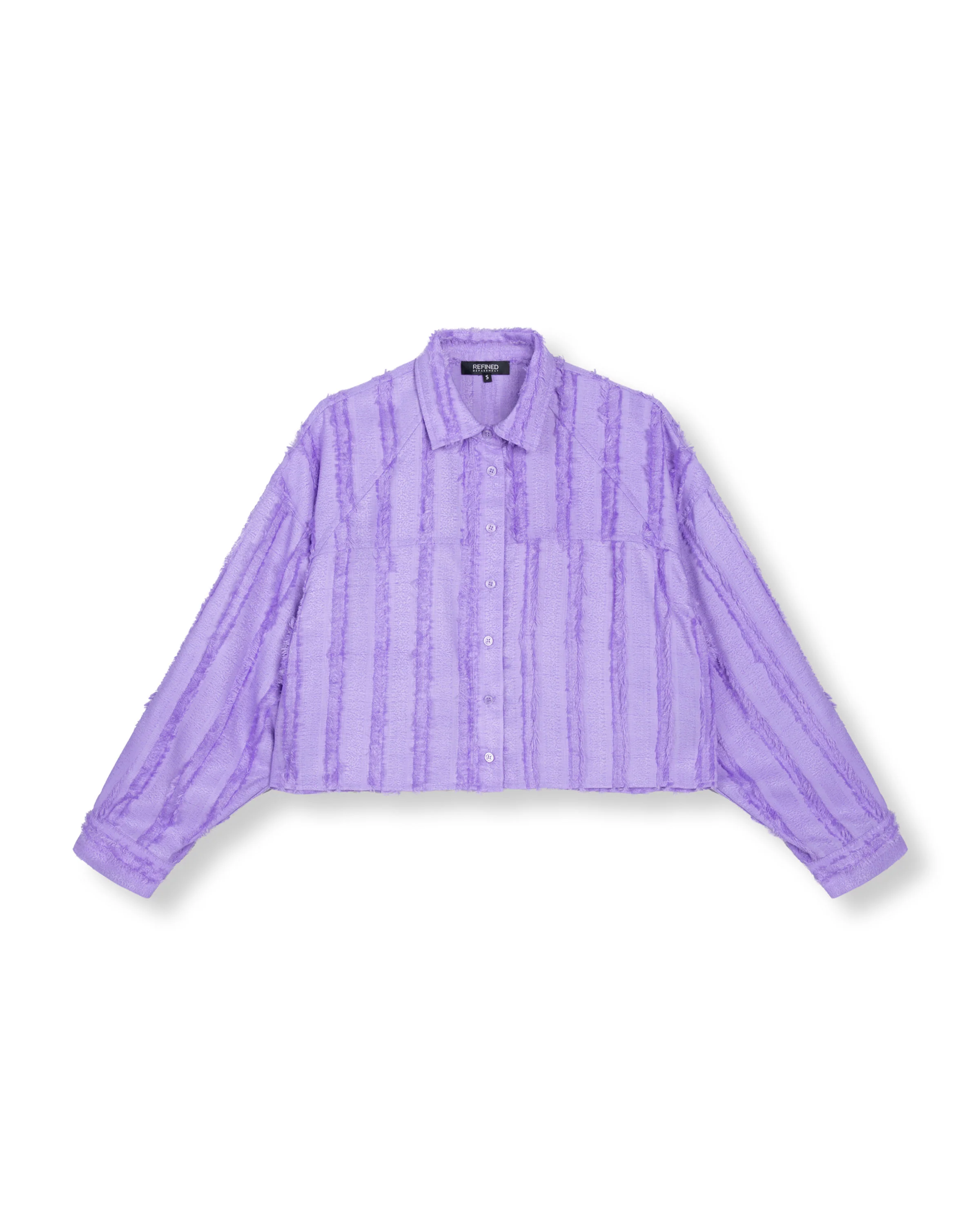Oversized Cropped Saden Blouse - Image 3