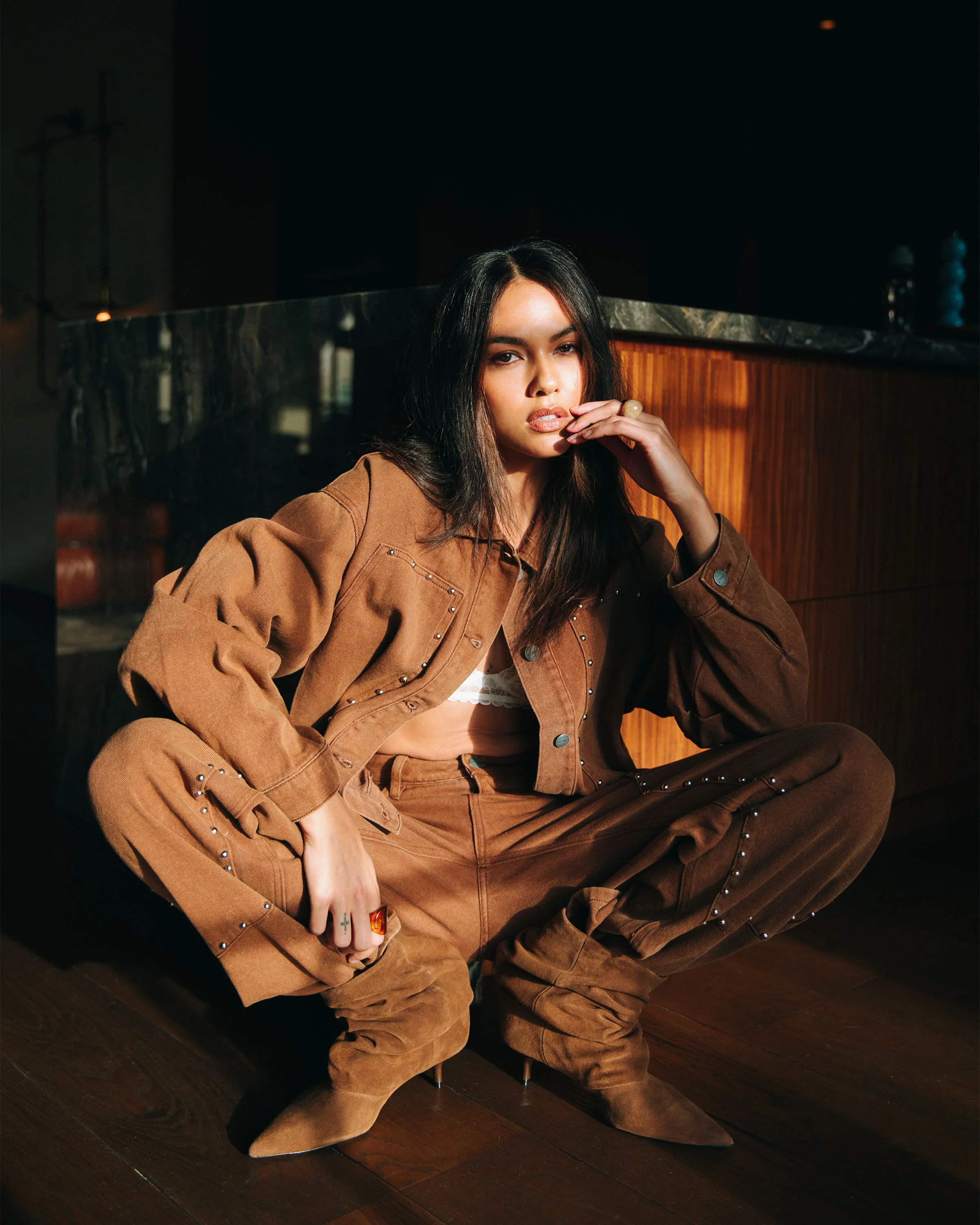 Oversized Studded Honni Spijkerjas - Image 2
