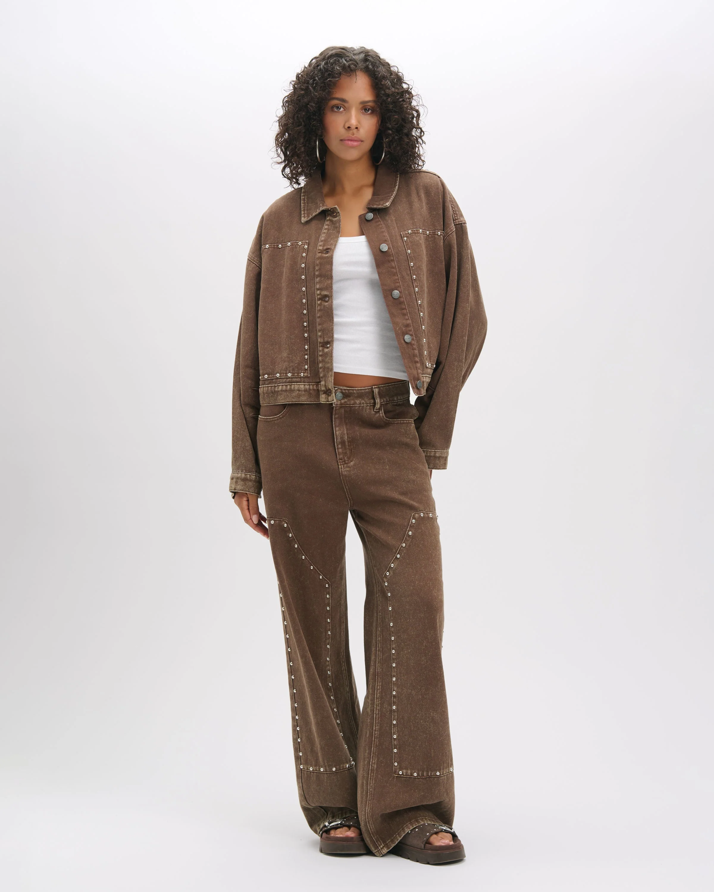 Oversized Studded Honni + Relaxed Star Payton Jeans Set - Image 3