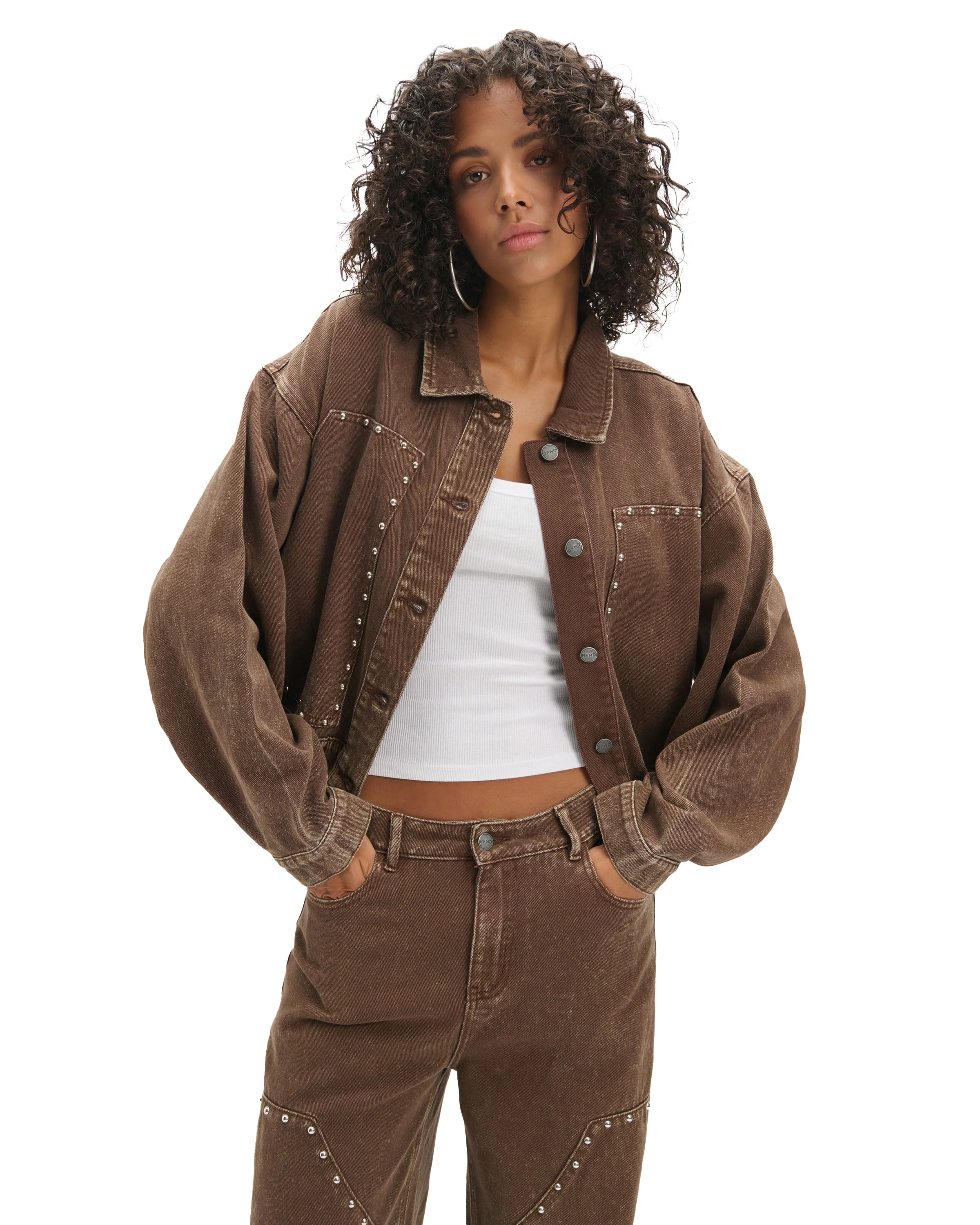 Oversized Studded Honni + Relaxed Star Payton Jeans Set - Image 4