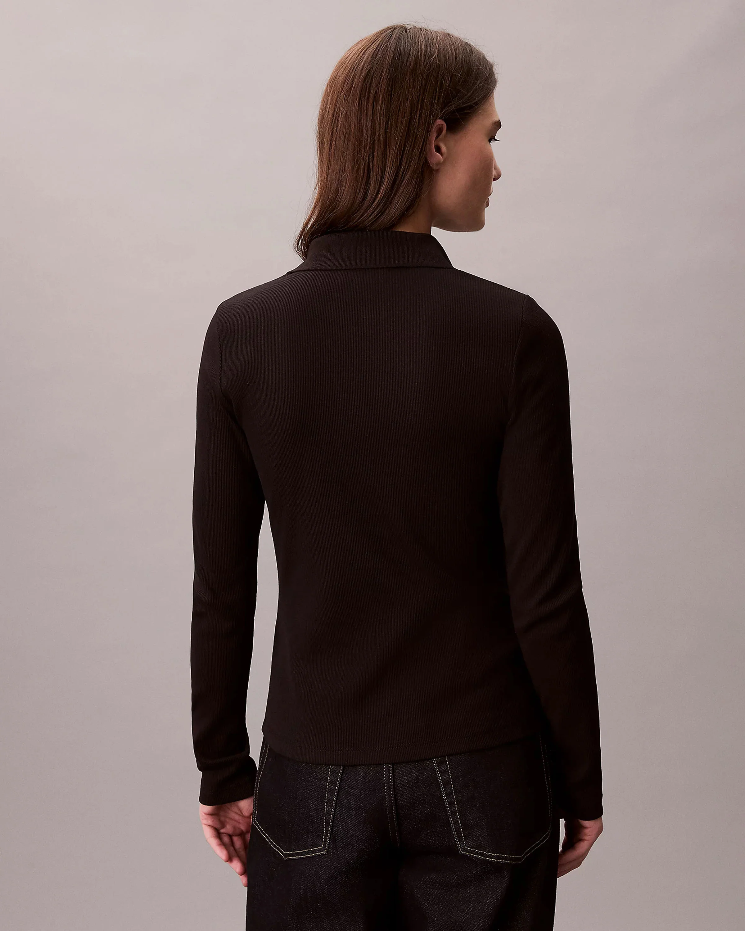 Woven Label Rib Top - Image 3