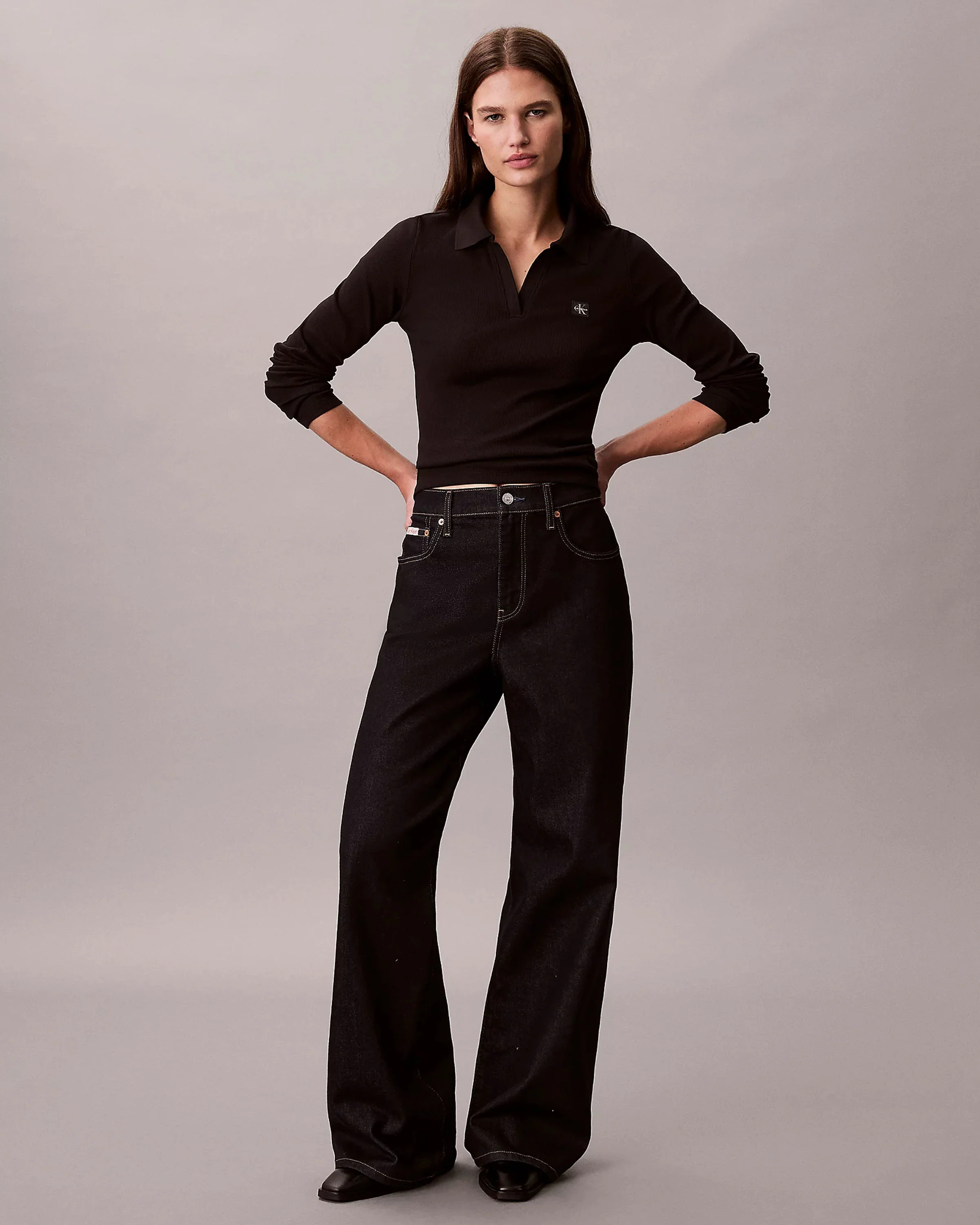 Woven Label Rib Top - Image 5